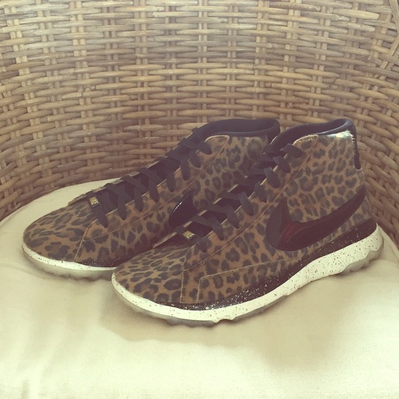 leopard print golf shoes